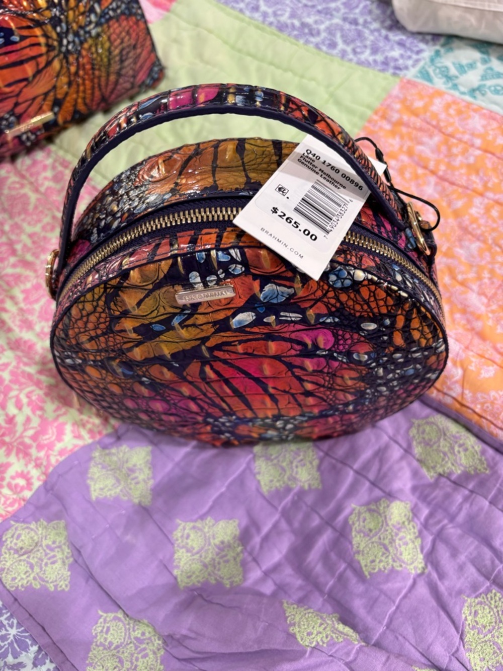 Bright Multi-Color Dome Crossbody Bag by Brahmin Lane